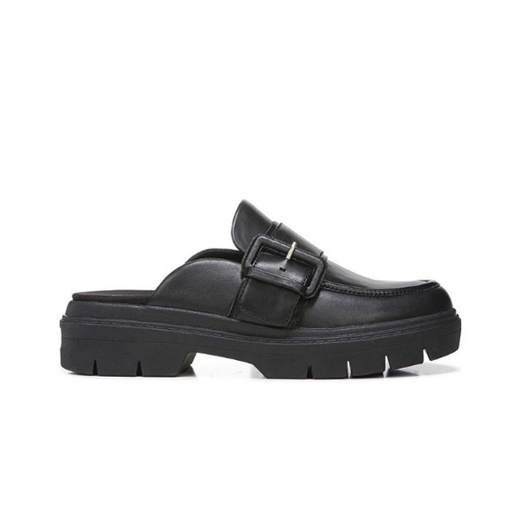 NWT Dr. Scholl’s Black Classy Leather Mule’s Women’s Size 7 Medium - Picture 2 of 7